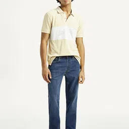 levi's 505 Men Straight Fit Mid Rise Blue Jeans image 4