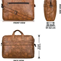 mintfox Men & Women Tan Messenger Bag image 2