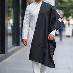 Winter Heirloom Cashmere Solid Men Shawl-picture-21