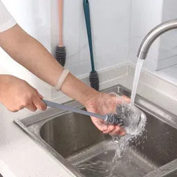 fulkiza Silicone Bottle Cleaning with Extra Long Handle Cleaner Brush for Baby Water Cup image 3