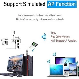 RuhZa 2 in 1 USB Bluetooth & WiFi Wireless Adapter USB Adapter image 2
