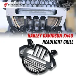 phantom Headlight Grill For Harrleyy-Davidssonn X440 Protection & Custom Fit Bike Headlight Grill-picture-10