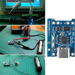 roboway TP4056 1A Li-Ion Lithium Battery Charging Module, Current Protection, Type C Power Supply Electronic Hobby Kit image 4