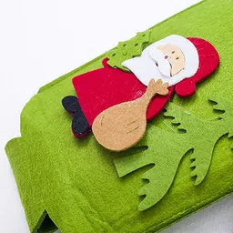 ascension Christmas Santa Claus Snowman Wine Bottle Cover for Table Decor image 2