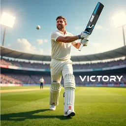 victory THE SHARK Plastic Cricket Bat Full Size Bat for All Age Group PVC/Plastic Cricket Bat For 15+ Yrs image 4