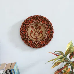 shribalajiarts Laser Cut Design MDF Beautiful Shri Ghnesha Living Room Art-picture-36