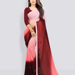 fashion day Self Design Bollywood Georgette Saree-picture-14
