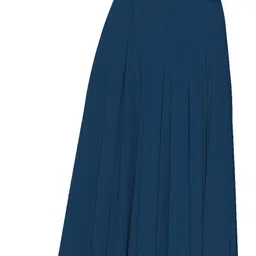 beelee typs Solid, Self Design, Dyed Georgette Stitched Flared/A-line Gown image 2