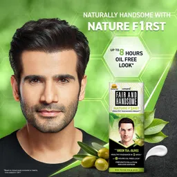 fair and handsome Nature First Radiance Combo For Men | Cream 60 GM & Face Wash 100GM image 5