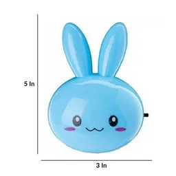 skylofts Blue Rabbit LED Plug-in Wall Socket Night Lamp image 3