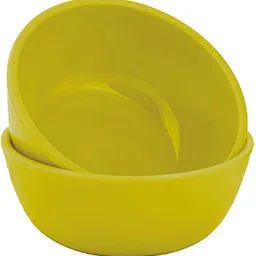 homestic Plastic Mixing Bowl Round Microwave Safe Square Katori 250 Ml (Set of 6) Green image 3