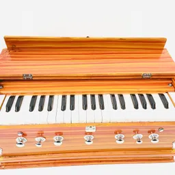 khalsa musical Professionals 7 Stopper 3 1/4 Octave Double Bellow 39 Keys 2 Reeds (Bass- Male) Professionals 7 Stopper 3 1/4 Octave Double Bellow 39 Keys 2 Reeds (Bass- Male) 3.2 Octave Hand Pumped Harmonium-picture-13