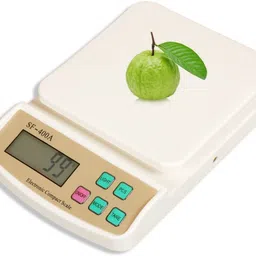 Qozent Multipurpose Portable Electric 10 Kg Digital Kitchen Weighing Scale & Food Weight Machine for Health, Fitness, Home Baking & Cooking with Batteries (SF-400A) Weighing Scale-picture-27