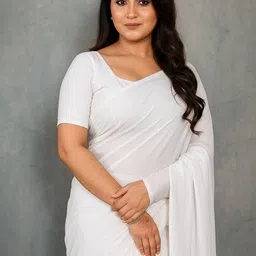 sadi Solid/Plain Bollywood Georgette Saree-picture-26