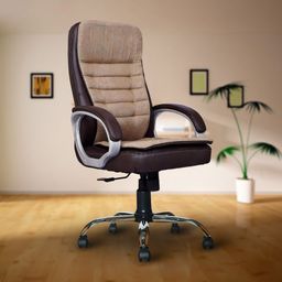 mrc executive chairs Mazejute Ergonomic High Back Office Chair With Lumber Support, Sweat free fabric Jute, Leatherette Office Executive Chair-picture-3