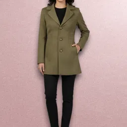 pepzo Women Solid Double Breasted Casual Blazer-picture-17