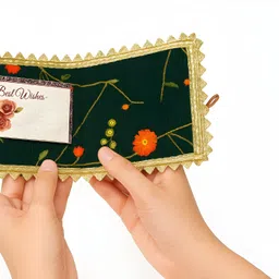 dekeanshka Handmade Eco-Friendly Cotton Fabric Gift Pouch Envelope - 1 Pack for Gifting Envelopes image 2