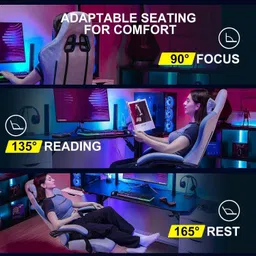 drogo Ergonomic Gaming Chair for office with With Linkage Armrest,Foot Rest Gaming Chair image 3