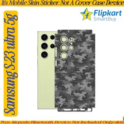 Flipkart SmartBuy samsung s23 ultra 5g mobile skin (back+side+camera) carbon dotte y10gz Mobile Skin-picture-12