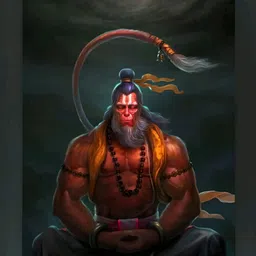 Hanuman ji hindu religious photo frame Size : 9X12 Inch Religious Frame-image-88