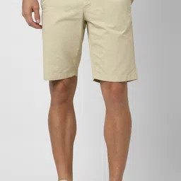 van heusen Solid Men Beige Regular Shorts-picture-13