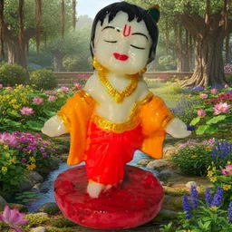 suman stote Idol gopal krishna Decorative Showpiece - 10 cm image 3