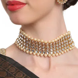 Shining Diva Gold-Plated Kundan-Studded Handcrafted Jewellery Set-picture-27