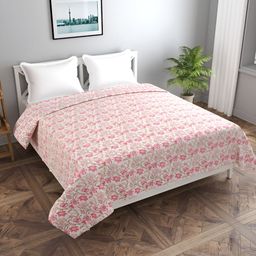 MORADO Pink & Brown Printed Single Duvet Cover-picture-34