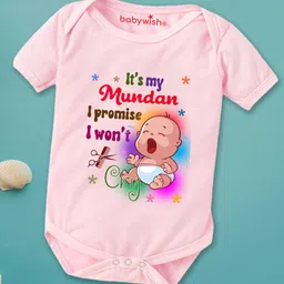 Babywish Infants Typographic Printed Cotton Bodysuit-picture-17