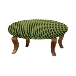 Stylista Black & Green Checked Waterproof Elastic Round 2 Seater Table Cover-picture-30