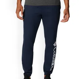 Columbia Men Navy Blue Printed Straight Fit Joggers Trousers-picture-19