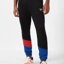Reebok Men Colourblocked Wce Dc Pure Cotton Joggers-image-16