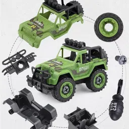OPINA Kids Military Army Foldable Vehicles Toy With Screwdriver-image-96