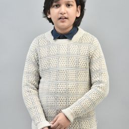 Crimsoune Club Boys Checked Pullover Sweater-picture-9