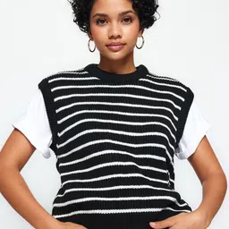 Trendyol Striped Sweater Vest-picture-31