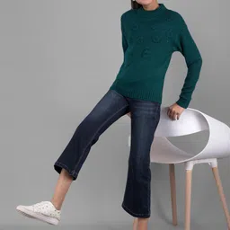 Crimsoune Club Girls Self Designed Pullover-image-38