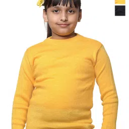 IndiWeaves Girls Pack of 3 High Neck Woollen Pullover-picture-55