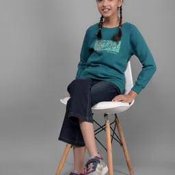 Crimsoune Club Girls Typography Printed long Sleeves Pullover-image-37