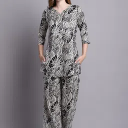 Dressitude Floral Printed Tunic & Palazzos Co-Ords-picture-27