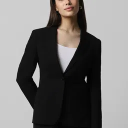 Van Heusen Woman Notched Lapel Long Sleeves Regular Fit Single Breasted Blazer-picture-7