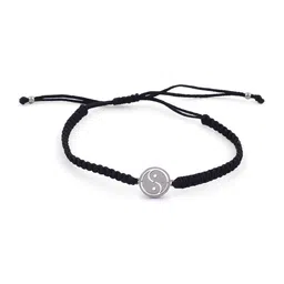 EL REGALO Women Silver & Black Handcrafted Charm Bracelet image 1