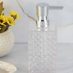 Kookee Transparent Glass Geometric Soap Dispenser-picture-37
