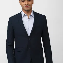 Peter England Elite Men Single Breasted Slim Fit Formal Blazer-picture-40
