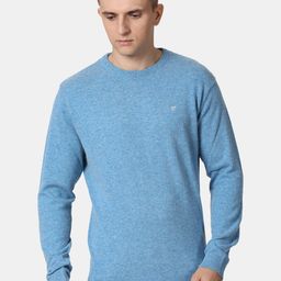 t-base Men Blue Solid Woolen Pullover-picture-17