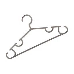 Kuber Industries 20 Pcs Grey &  Maroon Plastic Bar Hangers image 2