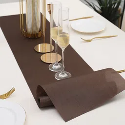 HOKIPO Brown Textured Table Runner image 4