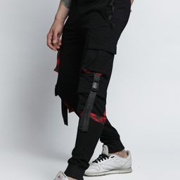 Maniac Men  Black Cotton Cargo Jogger-picture-44