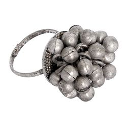 TEEJH Woman Oxidised Silver-Plated Ghungroo Finger Ring-picture-41