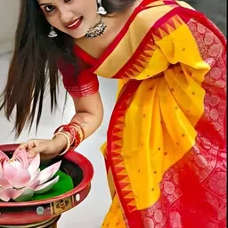 sijileen Temple Border, Woven Sambalpuri Art Silk Saree image 4