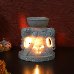 Aapno Rajasthan Tealight Holder With Oil Diffuser image 3